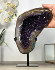Rare Rainbow Agate & Amethyst Geode Specimen - MWS2534