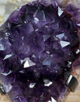 Natural Amethyst Cluster with Large & Shinny Crystals - MWS1970