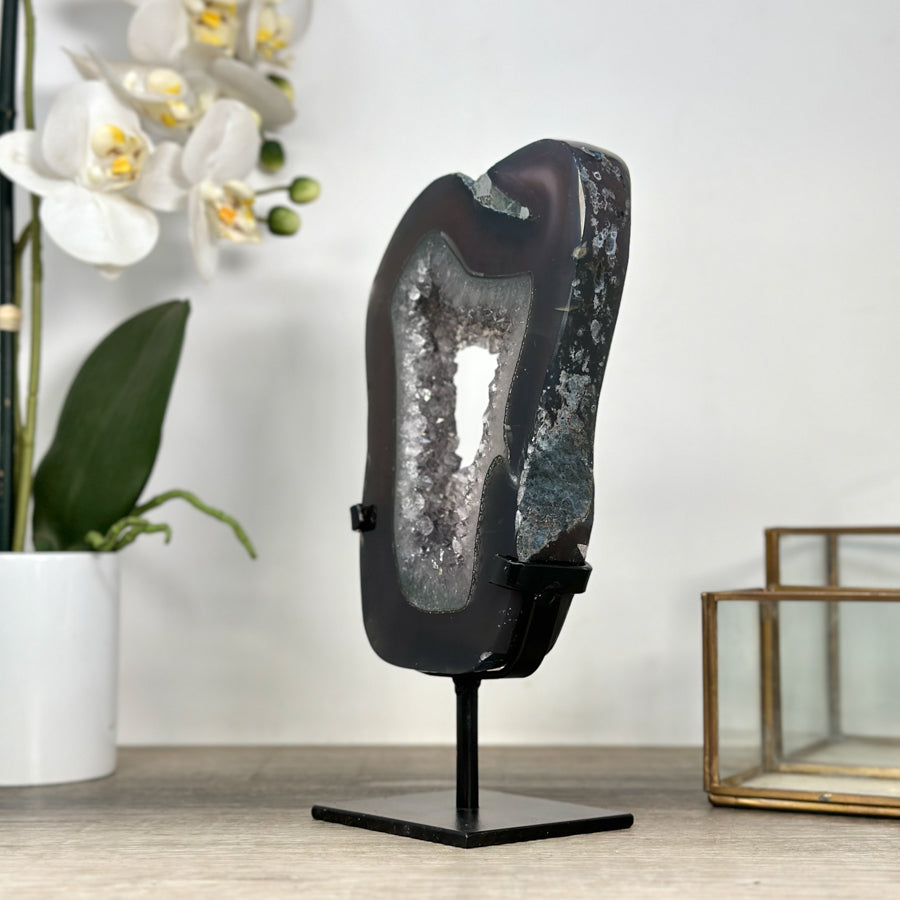 Large Natural Amethyst &amp; Agate Stone Portal - MWS2234