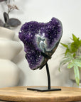 Premium Quality Amethyst Crystal Cluster – Natural Specimen on Stand - MWS3057