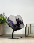 Stunning Natural Amethyst & Calcite Crystal - MWS2167