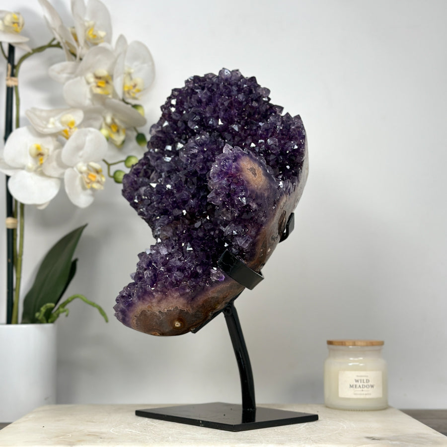 A+ Grade Natural Amethyst Crystal Specimen - MWS2045