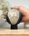 Dyed Quartz & Banded Agate Sphere Geode - SPH0146