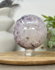 Amethyst & Agate Sphere Geode with Large Crystals - SPH0191