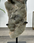 Natural Druzy Crystal with Green Color Tones – Unique Mineral Display Piece" - MWS2898