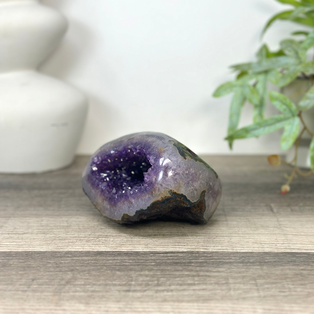 Polished Amethyst Geode from Uruguay - STGE0032