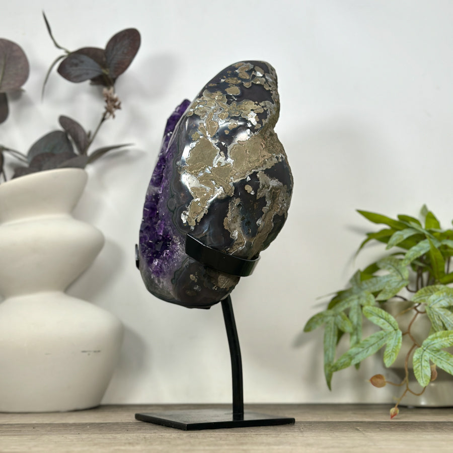 Natural Uruguayan Amethyst Geode - Top Quality Crystal - MWS3190