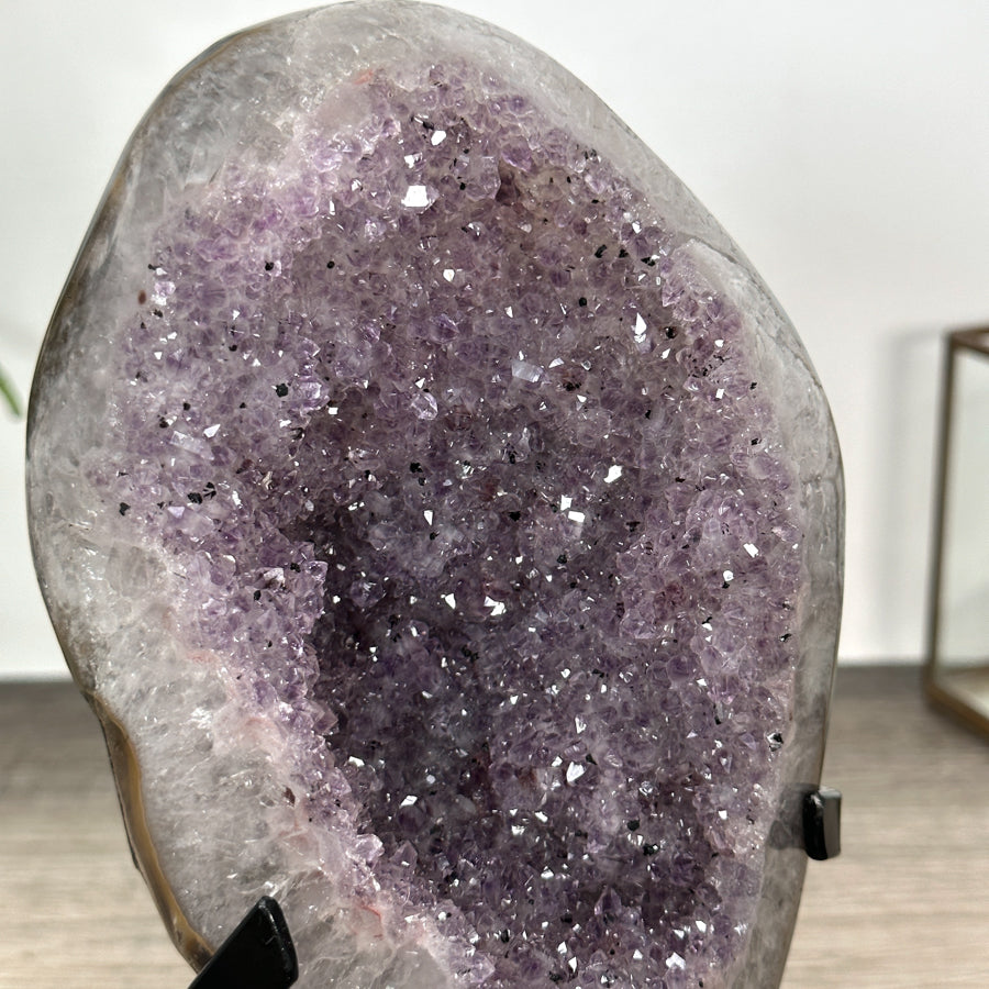 Natural Amethyst Geode on Stand - MWS3029
