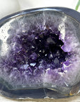 Huge Amethyst & Agate Geode with Handpolished Shell - STGE0083