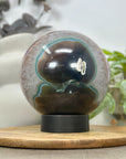 Huge Natural Amethyst & Agate Sphere Geode - SPH0169
