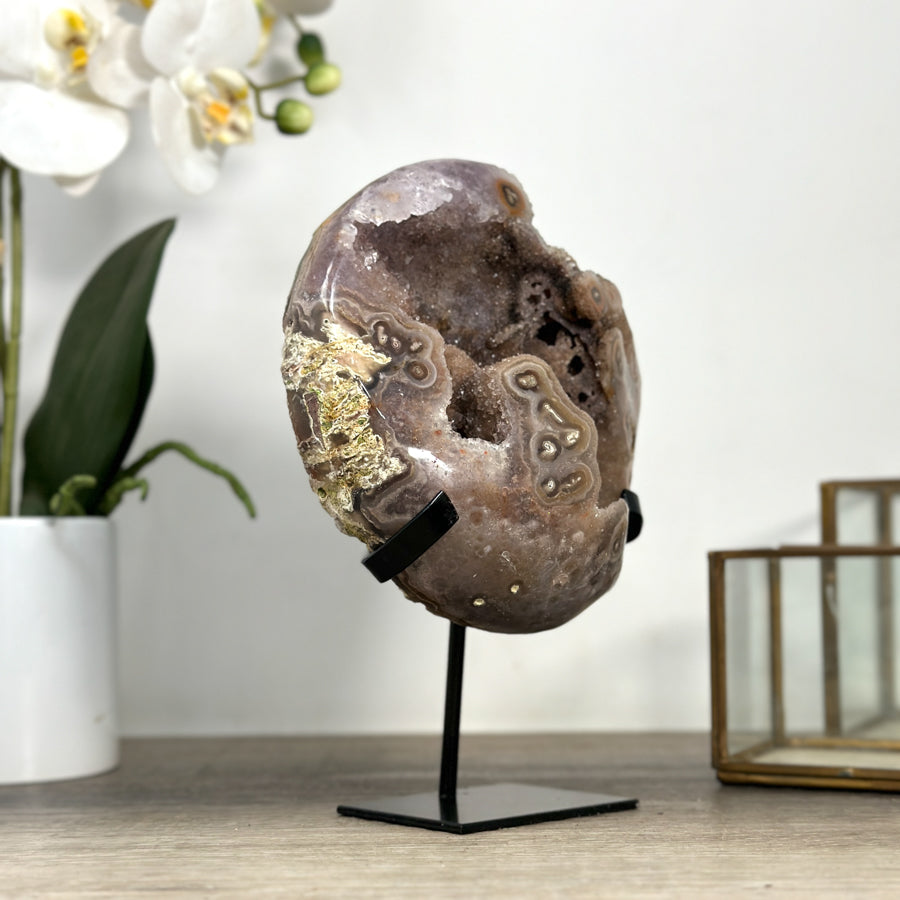 Beautiful Agate, JAsper &amp; Quartz Druzy Specimen - MWS2255