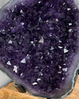 Top Grade Natural Amethyst Stone Statement Piece with Green Jasper Shell - MWS3062