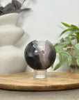 Quartz & Agate Sphere Geode with Calcite Crystal Formation - SPH0149