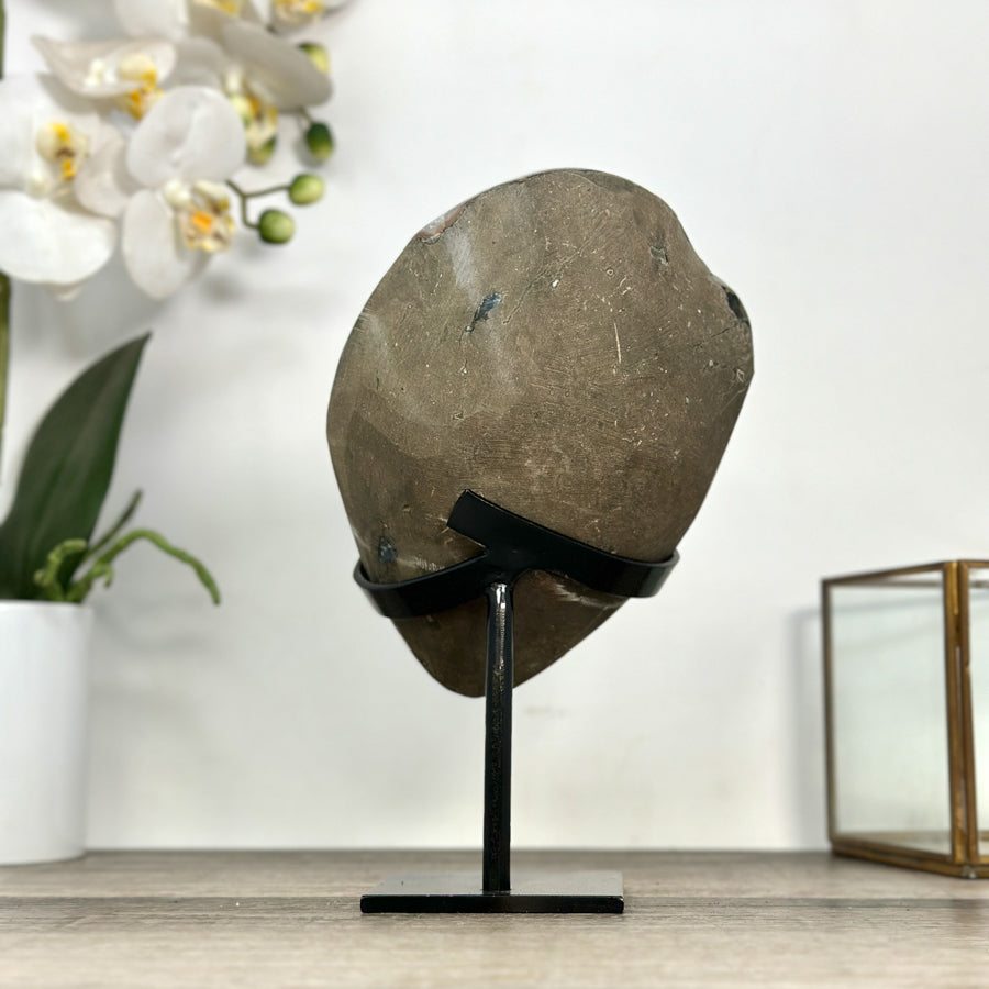 Sugar Quartz Druzy Geode on Stand - MWS2876