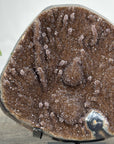 Brown Tone Druzy Agate Geode for Home Decor Display - MWS2675