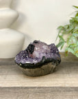 Stunning Natural Amethyst Cluster with Collection Grade Calcite & Hematite Formation - CBP1414