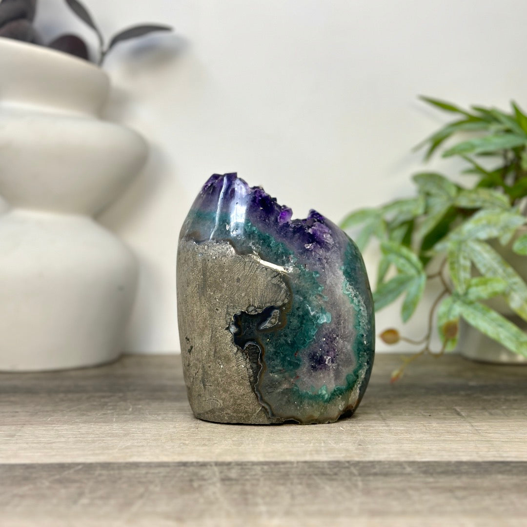 Natural Self Standing Uruguayan Amethyst Stone - CBP1416