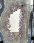 Blue Banded agate & Amethyst Stone Portal, Stand Included - MWS2322