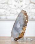 Natural Blue Banded Agate Slice - SLC0002