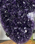 Large Deep Purple Amethyst Geode on Metal Stand - MWS3117