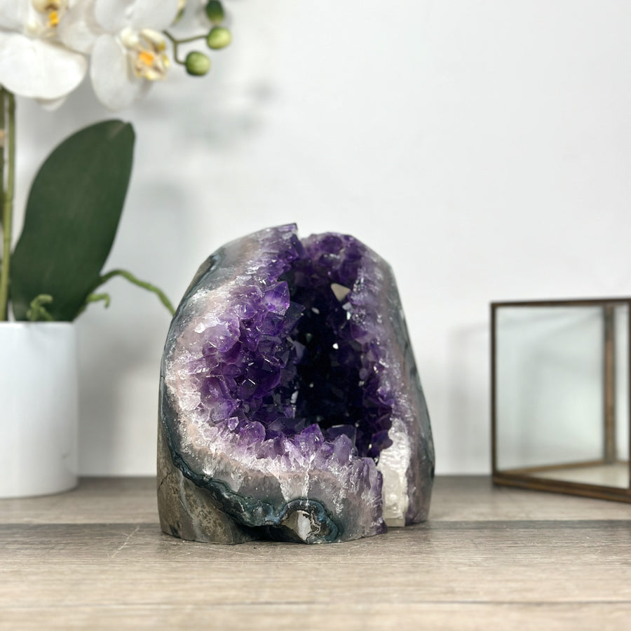 Natural Amethyst Cathedral Geode for Home decor - CBP1280