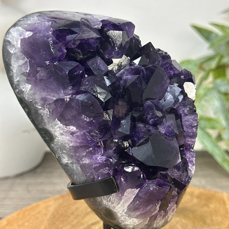 Top Quality Natural Amethyst Crystal Cluster on Stand - MWS3257