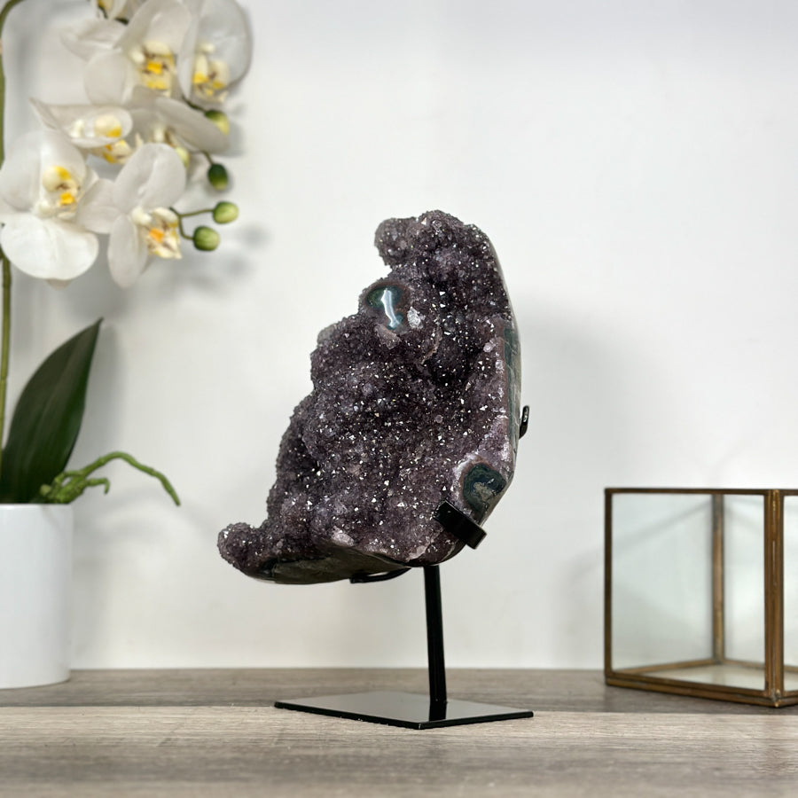 Natural Crystal Cluster with Stalactite Formations for Home Decor - MWS2640