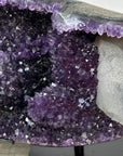 Huge Natural Amethyst Stone Geode with Rare Calcite Formation - MWS2836