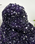 A Grade Natural Amethyst Crystal Specimen on Metal Stand - MWS3390