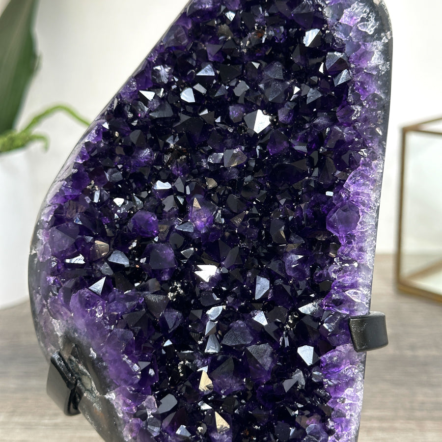 Natural Deep Purple Amethyst Geode From Uruguay – Premium Crystal Display Piece for Home Decor - MWS2513