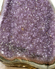 Huge Natural Amethyst Cathedral with Unique Green Jasper Shell - CBP1430