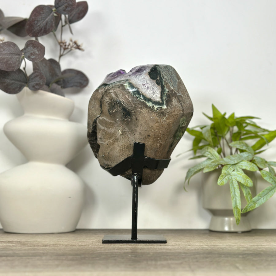 Natural Uruguayan Amethyst Crystal Formation - MWS3083