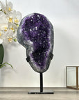 Uruguayan Amethyst Geode with agate Shell Statement Piece - MWS2962