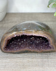 Natural Amethyst Geode with Agate Shell - STGE0112
