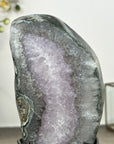 Natural Quartz Stone Slice on Metal Stand - MWS3014