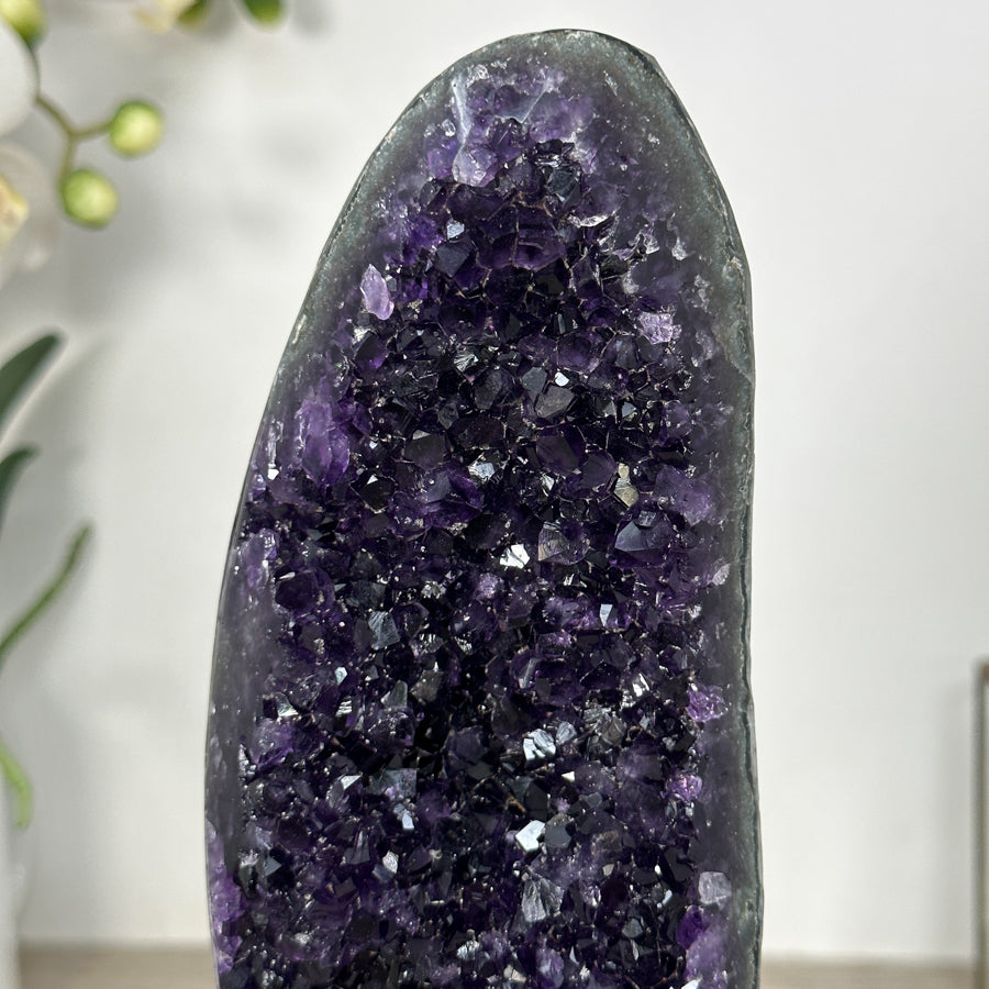 Natural Top Grade Amethyst Cluster – Premium Purple Crystal Accent for Meditation Space Decor - MWS2499