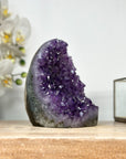 Amethyst Crystal Cluster Geode with Purple Points - CBP1158