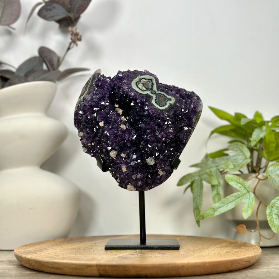 Top Grade Amethyst &amp; Green Jasper Stalactite Formation - MWS3107