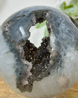 Natural Green Quartz Druzy Sphere Geode - SPH0185