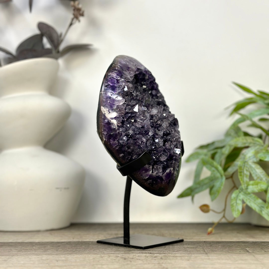 Large Natural Amethyst Specimen on Stand - MWS3275
