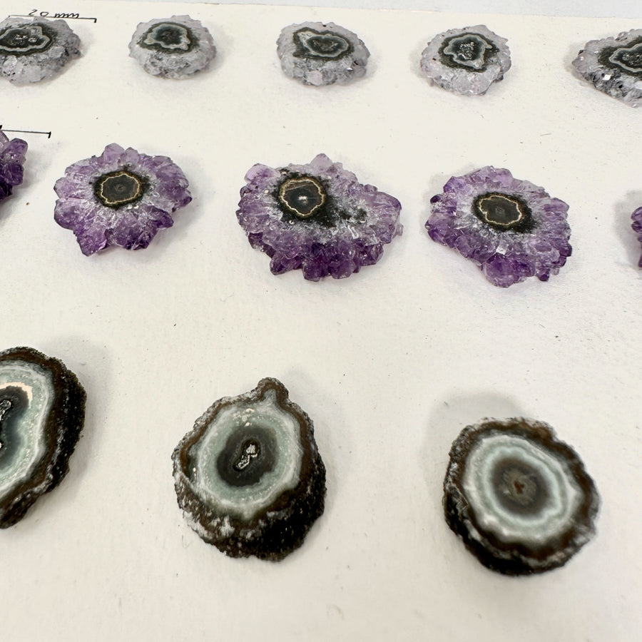 Amethyst Genuine Stalactite Slices Flat - Perfect for Crafting Unique Jewelry - STS0057