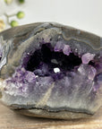 Deep purple Amethyst Geode - Cuted Self Standing Base - CBP1133