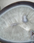 Large Quartz & Agate Stone Tray for Home Decor - SLC0017