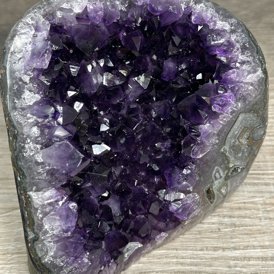 Amethyst Geode Crystal Cluster with Deep Purple Points - CBP1221