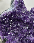 Natural Uruguayan Amethyst Statement Piece on Metal Stand - MWS2844