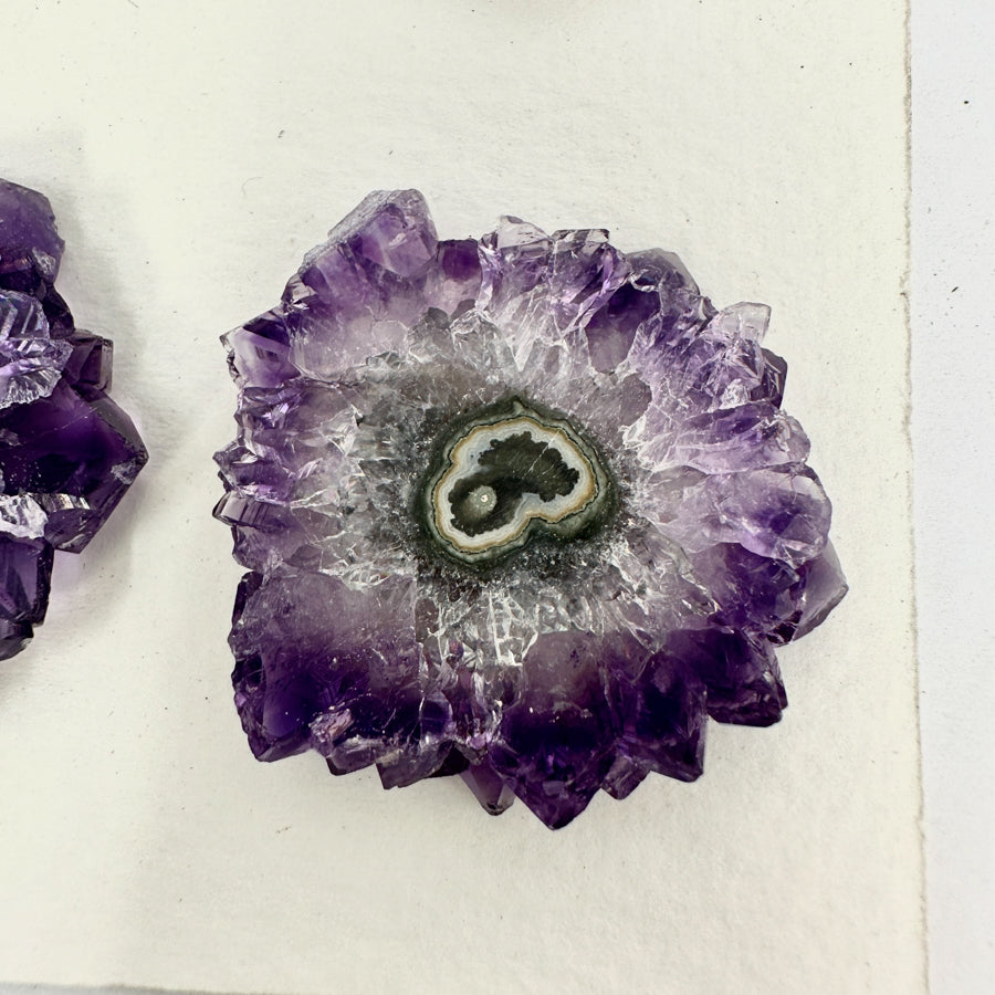 High-Quality Amethyst Stalactite Slices for Jewelers - Wholesale Bulk Pack - STS0029