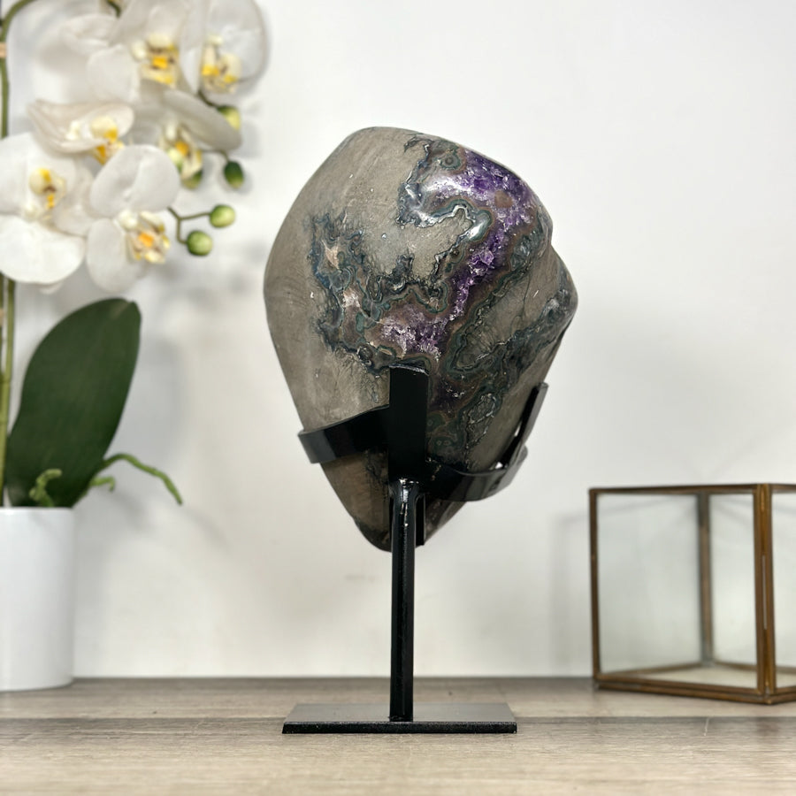 Large Amethyst Geode with Unique Large Crystals - MWS2955
