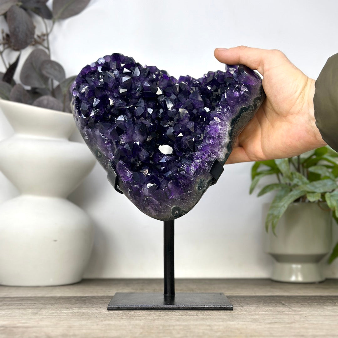Deep Purple Natural Amethyst Crystal Specimen - MWS3392