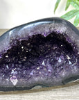 Natural Amethyst & Agate Stone Geode with polished Shell - STGE0082