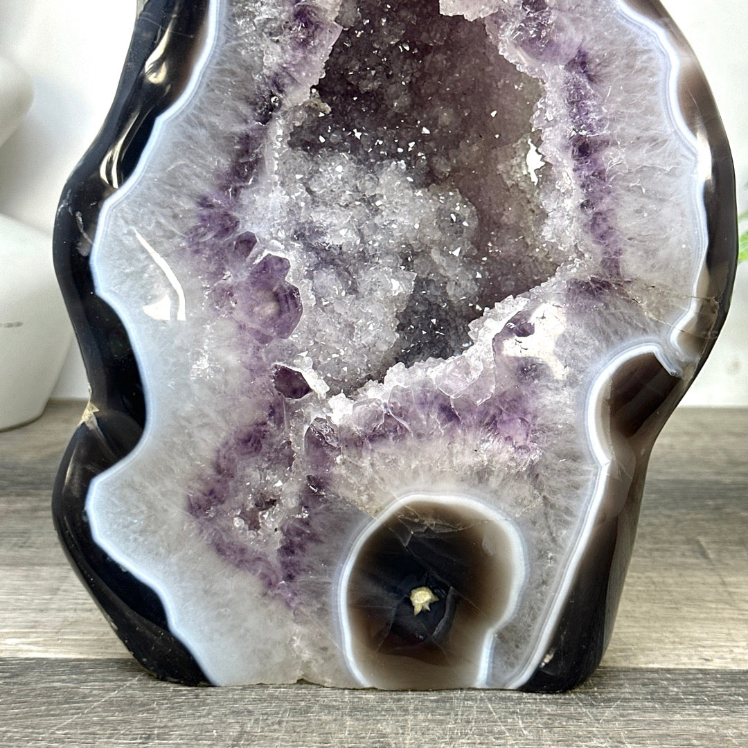 Uruguayan Amethyst &amp; Agate Polished Statement Piece - CBP1432